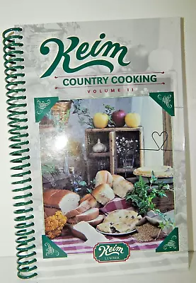 Keim Country Cooking Cookbook Vol 2 Mennonite Keim Lumber Sugarcreek Ohio 1999 • $9.95