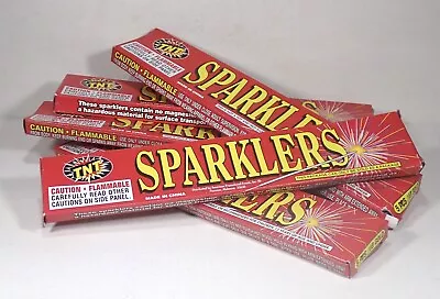 6 Vintage TNT #8 Gold Sparklers 5 In Box Made In China • $9.99