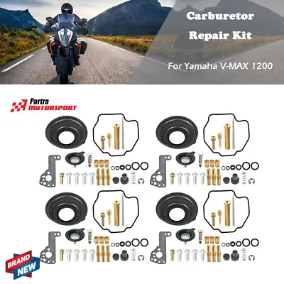 4× Carburetor Rebuild Kit Diaphragm Air Cut Off Valve For Yamaha Vmax V-MAX 1200 • $25.93