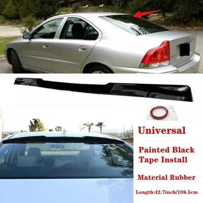 42.7in Universal Black Fit For Volvo S60 2001-2009 Sedan Rear Roof Spoiler Wing • $35.87