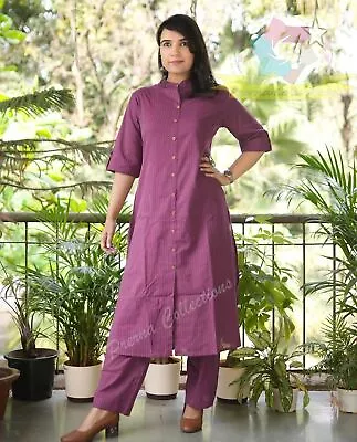 Women Designer Kurti Cord Set Indian Bollywood Party Wear Salwar Kameez Clothes • $100.29