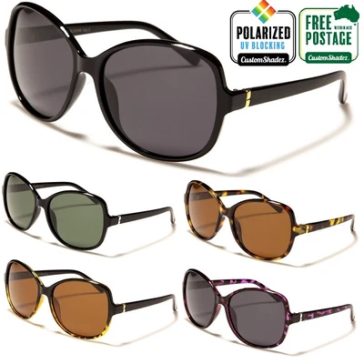 $19.95 • Buy Women's Polarised Sunglasses - Giselle Large Oval Frame - Polarized Lens UV 400