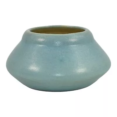 Van Briggle 1905 Vintage Arts And Crafts Pottery Light Blue Ceramic Bowl Vase 50 • $400.95