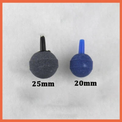 £1.86 • Buy Round Air Stone 20mm 25mm For Pond Or Aquarium Fish Tank Pump Bubble Ball Oxygen