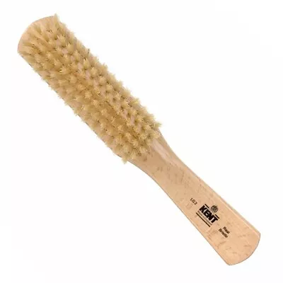 Kent Medium Ladies Narrow 9  BEECH Hairbrush Pure White Bristle Stimulation LG3  • £21.84