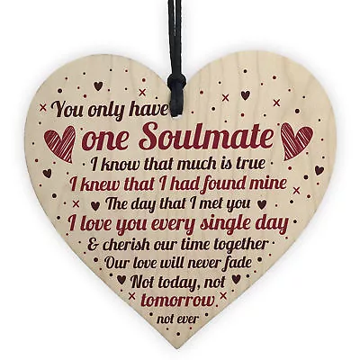 Valentines Day Gift Anniversary Gift Soulmate Gifts For Husband Wife Boyfriend • £3.99