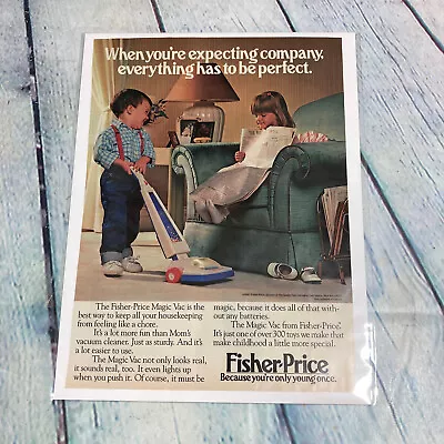 Vintage 1989 Fisher Price Toys Genuine Magazine Advertisement Print Ad • $10.49