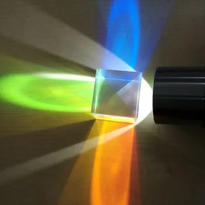 20mm Dichroic Cube Combiner Splitter Optical Glass Prism For Teaching DIY • $7.43