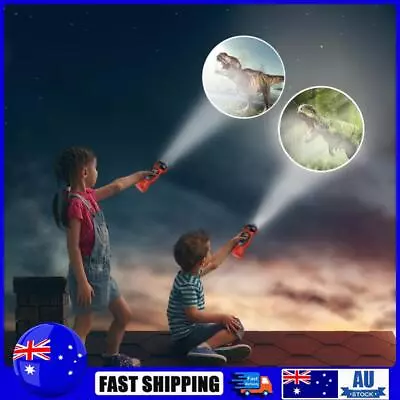 Kids Cartoon ​Dinosaur Projector Flashlight Baby Sleep LED Project Lamp Toy • $9.19