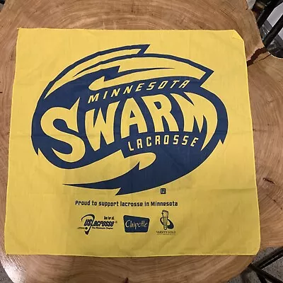 Used Minnesota Swarm Lacrosse Hankerchief 21” X 21” SGA • $12.99