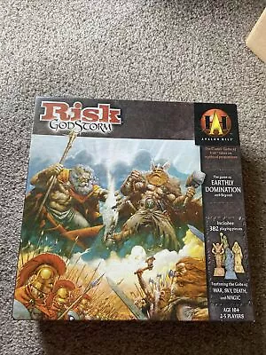 RISK - GODSTORM The Board Game Of Earthly Domination & Beyond  2004 ~ COMPLETE • $14