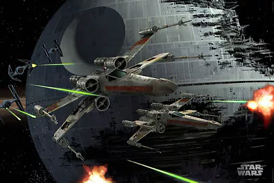 Star Wars: Episode VI - Return Of The Jedi - Movie Poster (Space Battle) • $12.99
