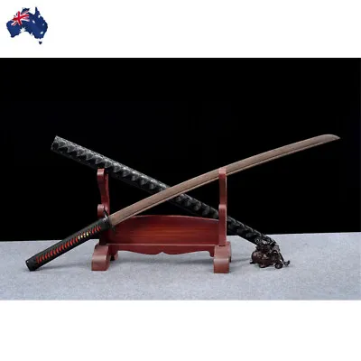 Australia Wooden Katana Handmade Rosewood Blade Canlan Unsharpened Samurai Sword • $269