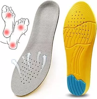 Unisex Orthopedic Shoe Pads Trainer Foot Feet Comfort Heel Insoles • £3.38