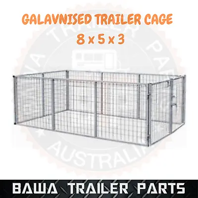 Galvanised Trailer Cage 8x5x3 Feet With Fittings! BOX TUBING ! TRAILER PARTS! • $490