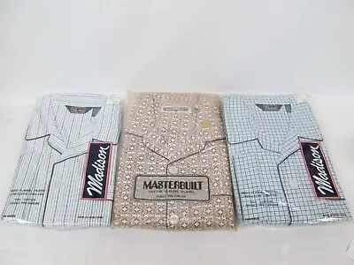 2 Vintage Madison Men’s Pajama Sets Long Flannel Large + Masterbuilt NOS • $29.99