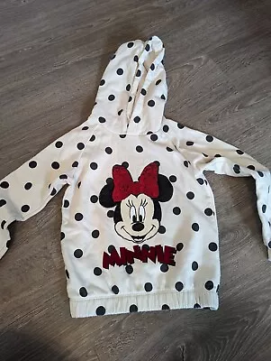 Girls M&S Disney Minnie Mouse Jumper 6-7 Years • £4