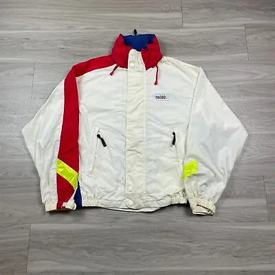 Vintage Nautica Jacket Mens Extra Large White Competition 90s Wind Velocity • $29.99