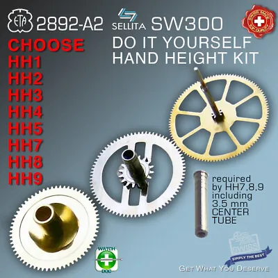 Hand Height Kit For Movement Eta 2892-a2: H1 H2 H3 H4 H5 H6 H7 H8 H9 Self Change • $27