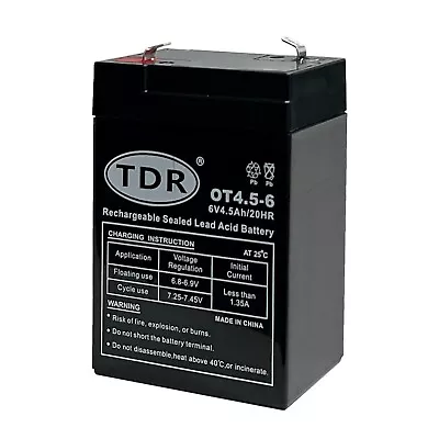 6V 4.5AH Battery / AGM VRLA Lead Acid Battery - Replace 6V 4.5AH 6V 4AH • $28.95