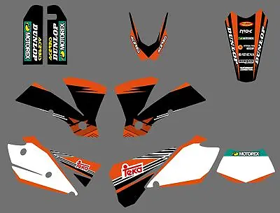 Graphics Kit Decals Stickers For KTM EXC 125 200 250 300 400 450 525 2004 • $72.59