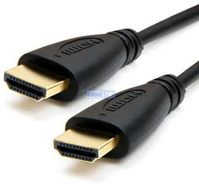 £3.75 • Buy 15cm SHORT HDMI CABLE MALE PLUG TO PLUG LEAD GOLD 1080p
