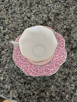 Rosina Bone China Tea Cup And Saucer Set- Vintage.5022A Chintz Pattern- Rare • $55