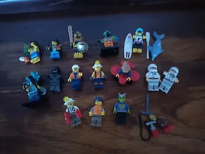 Bulk Lot Lego Mini Figures 15 Assorted Series 21 And City & Accessories • $45