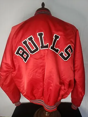 🔥🚨Vintage Chalk Line XL Chicago Bulls Starter Style Spellout Rare Jacket EUC! • $399.99