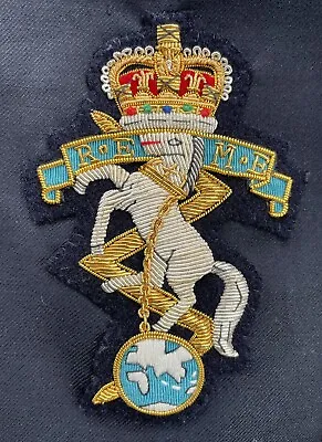 REME  Wire Embroidered Bullion Blazer Badge - Electrical & Mechanical Engineers • £12.75