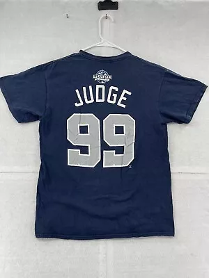 Aaron Judge All Star Shirt Adult Medium Navy Blue MLB American League Majestic • $16.95