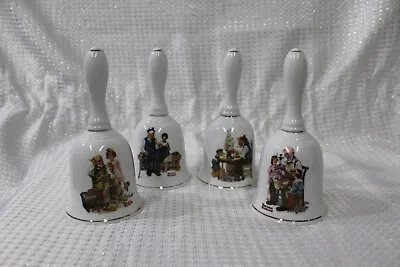Norman Rockwell Collector Bells - 1985 - Lot Of 4 • $25.50