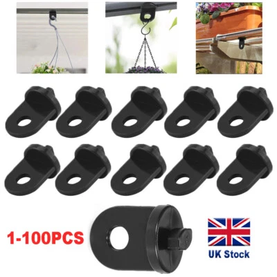 £4.99 • Buy 1/20/40/50/100x Plastic Greenhouse Hanging Hooks Hanger Clips Garden Accessories