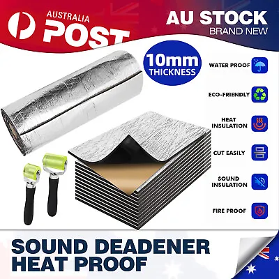 10㎡ Sound Deadener Heat Proof Insulation Noise Proofing Foam Car Auto Shield AU • $34.19