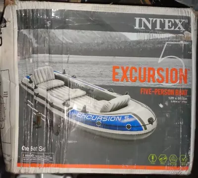 INTEX EXCURSION 5 Five-Person Boat 12ft X 5ft 6in • $99.80