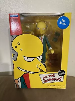 Playmates The Simpsons Faces Of Springfield Deluxe Mr. Burns- Sealed • $33.99