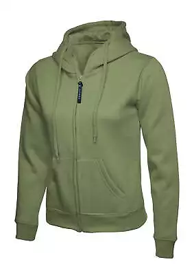 Uneek Clothing UC505 Ladies Classic Full Zip Hooded Sweatshirt • £22.05