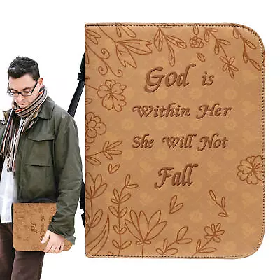 Retro PU Leather Bible Cover Case Book Cover Protective Bible Bag Carrying Case • $26.39