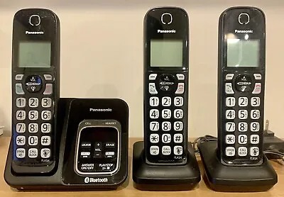 Panasonic KX-TG833SK 3-Handset Bluetooth Cordless Phone System • $23.88