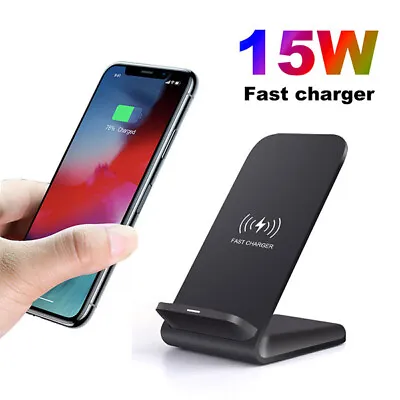15W Wireless Fast Charger Dock Charging Stand For Apple IPhone 14 13 Pro 12 XS 8 • $12.99