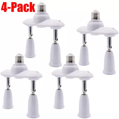 1-5Pcs Light Socket Extender Converter Lamp Base Adapter E26 E27 To 2 E26 E27 • $32.86