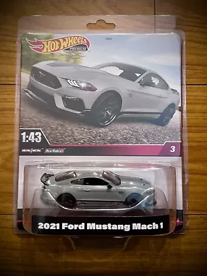 New Hot Wheels Premium 1:43 Scale 2021 Ford Mustang Mach 1 Real Riders Metal • $26.99