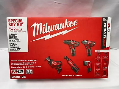 Milwaukee 2498-25 M12 5-Tool Combo Kit - New • $241.97