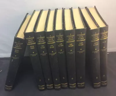 A Picturesque Tale Of Progress 1- 9 Volume Vintage Book Set 1953 Complete • $50