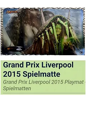 2015 MTG Grand Prix Liverpool Magic The Gathering Playmat Ultra Rare Pro • £30.83