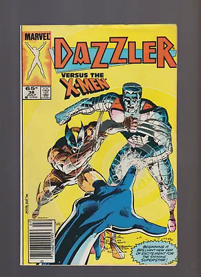 $7.50 • Buy Dazzler #38 NEWSSTAND (1985) CLASSIC COVER WOLVERINE -DEBUT NEW COSTUME