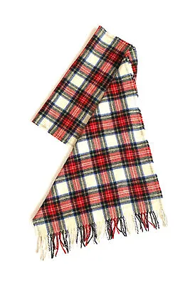 J.CREW Multicolor Wool Blend Plaid Scarf  20”x 80” Italy • $35