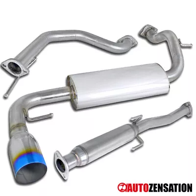 Fit 88-91 Honda CRX 3Dr Hatchback N1 Burnt Tip Exhaust Muffler Catback System • $155.49