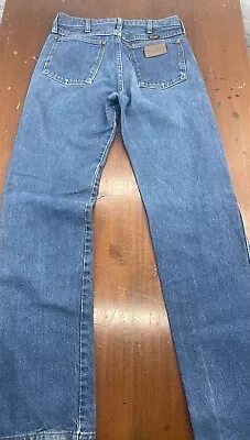 Vtg Wrangler 13MWZ Denim Jeans Blue Made In USA 30x34 Cowboy Cut Original Cut • $24.99