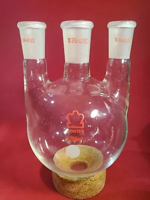 Ace Kontes 6944-26 1000ml Three Neck Neck Boiling Flask 29/42 24/40      918B • $32.99